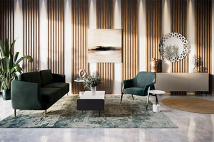 Gustav 2-Seater Sofa - Forest Green