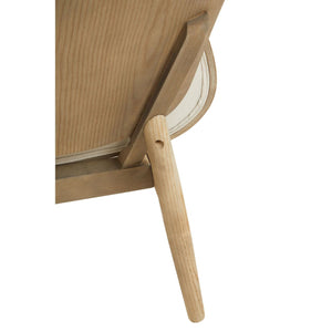 Vinsi Brown, Beige, Grey Leather Effect Chair With Winged Back