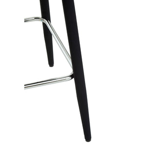 Warren Grey, Black Velvet Bar Chair