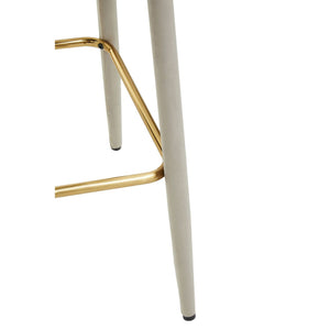 Warren Mink, Black Velvet Bar Chair