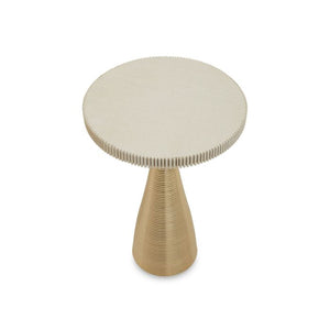 Martini White Stone Gold Side Table