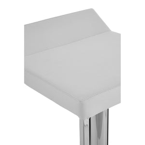 Lago White Gas Lift Stool