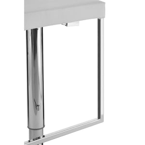 Lago White Gas Lift Stool