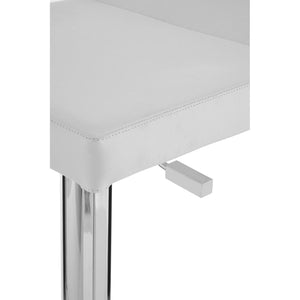 Lago White Gas Lift Stool