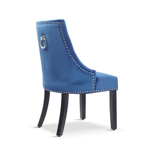 x2 Nicholas Velvet Deep Grey , Blue, Green Dining Chair