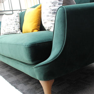 Gustav 2-Seater Sofa - Forest Green