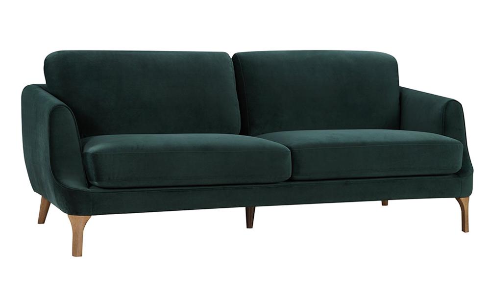 Gustav 3-Seater Sofa - Forest Green